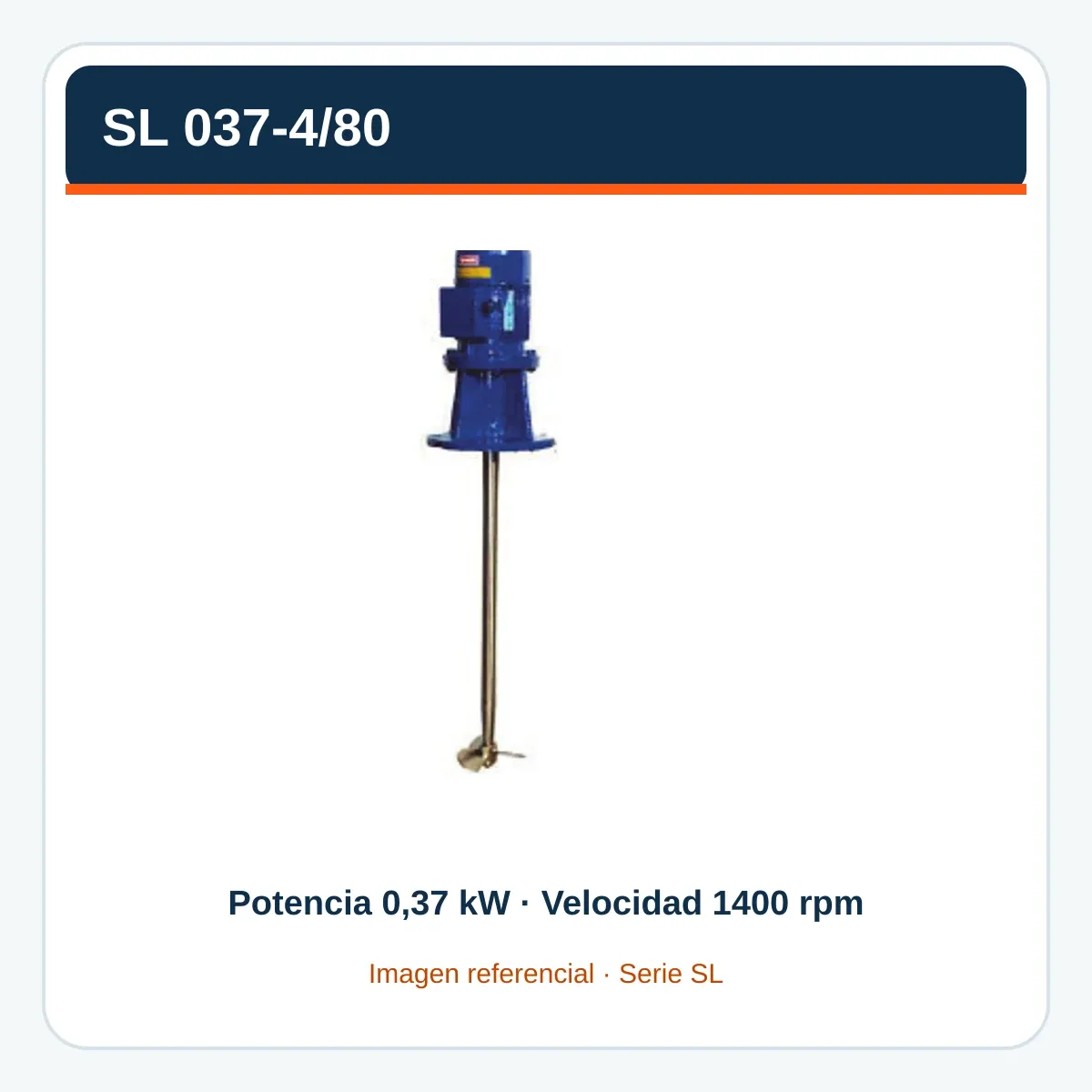 Imagen referencial de SL 037-4/80, serie SL, construida con el catálogo oficial Fluimac