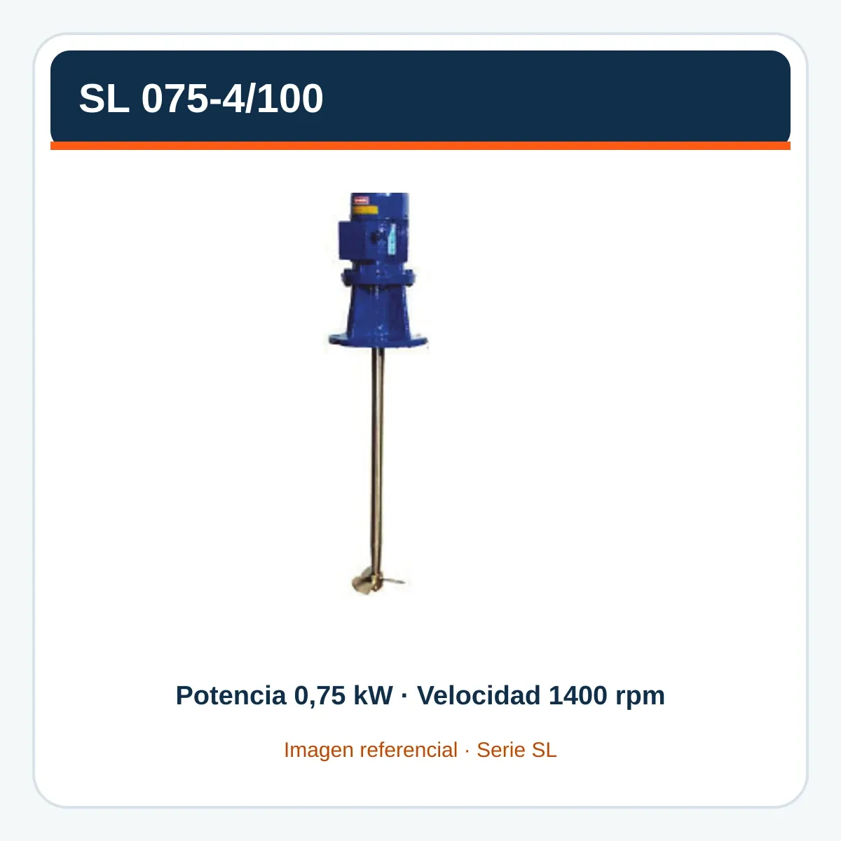 Imagen referencial de SL 075-4/100, serie SL, construida con el catálogo oficial Fluimac