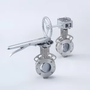 Imagen oficial KITZ de UB: válvula mariposa inoxidable con asiento PTFE