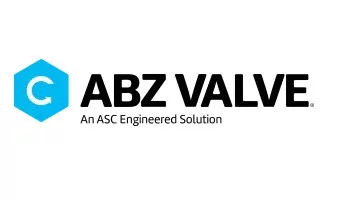 Logotipo de ABZ Valve, fabricante de válvulas industriales para control de flujo en sistemas de tuberías.