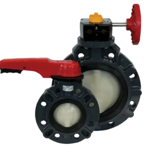 Válvulas mariposa Type-57P con accionamiento por engranaje y palanca para control de flujo industrial